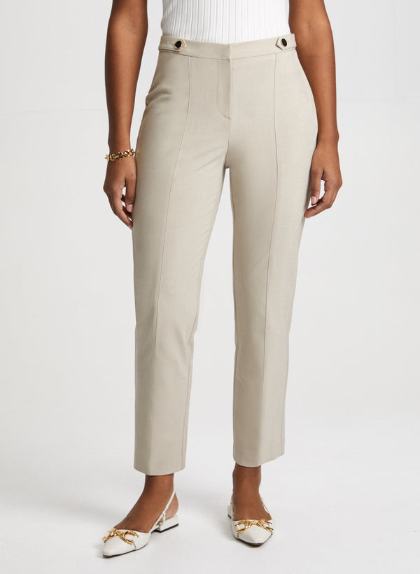 laura Mia Straight-Leg Pants - Short