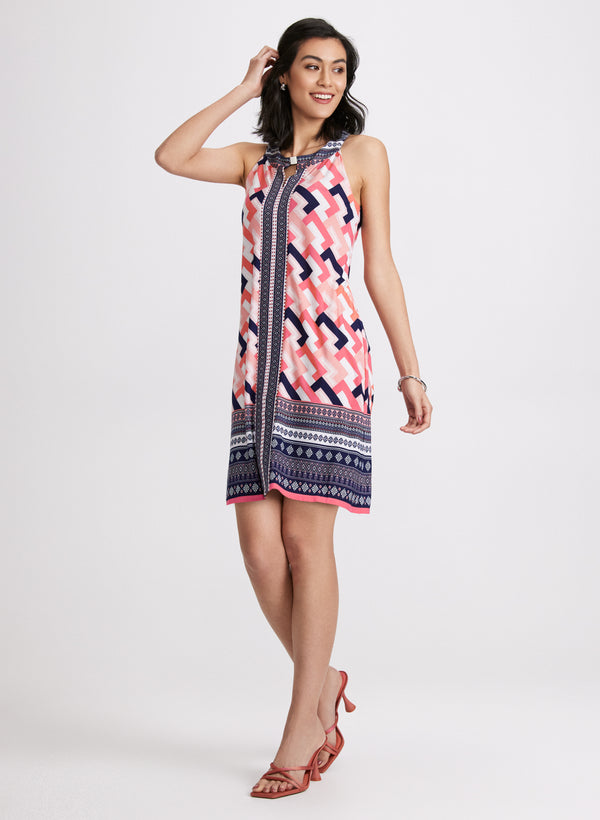 Laura Mixed Print Dress