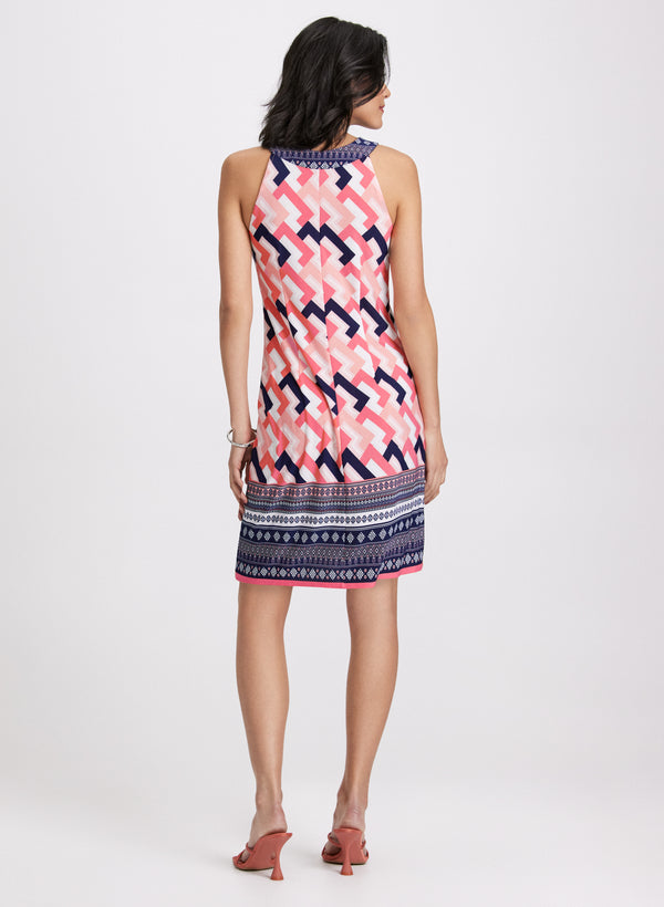 Laura Mixed Print Dress