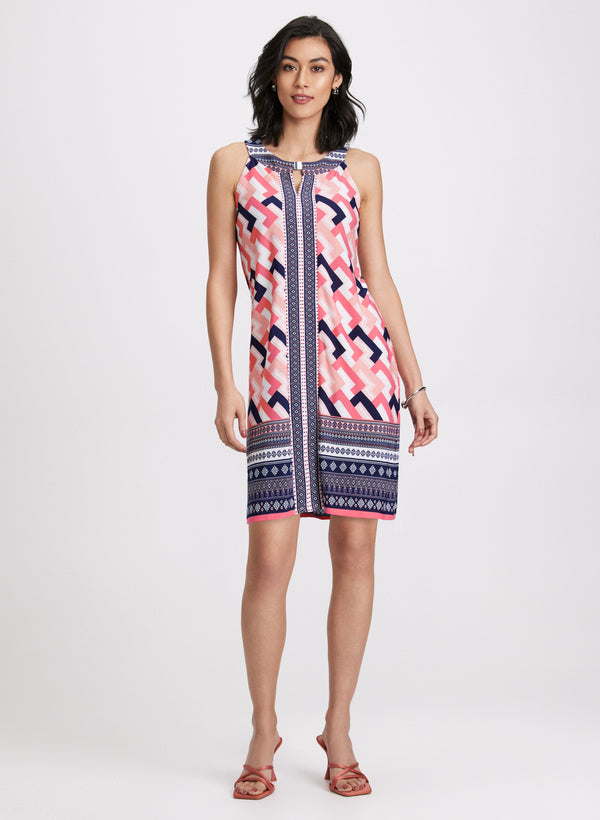laura Mixed Print Dress