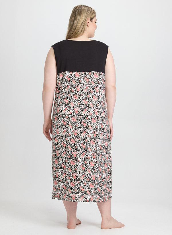 Laura Mixed Print Night Gown