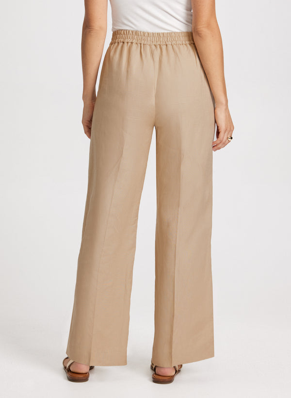 Laura Modern Fit Linen-Blend Pants