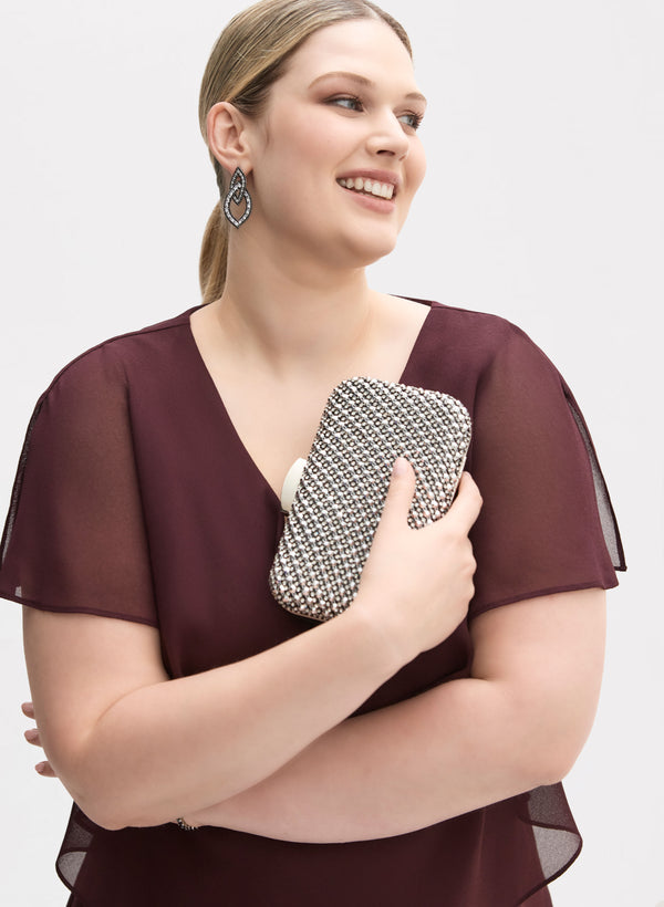 Laura Nailhead Detail Evening Clutch