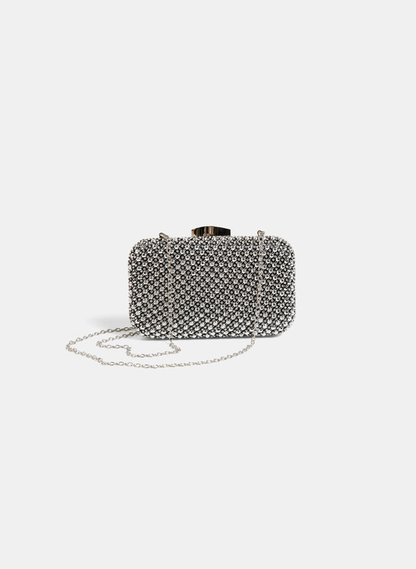 laura Nailhead Detail Evening Clutch