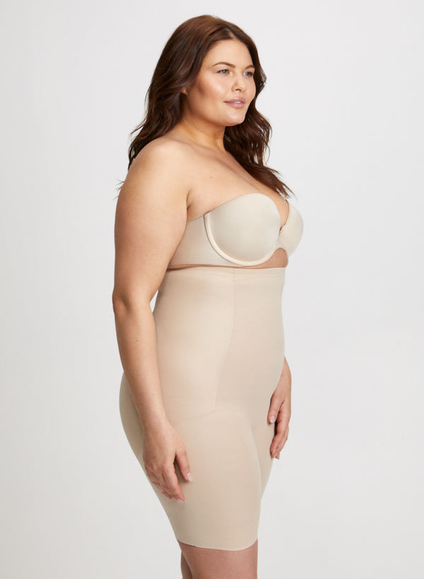 Laura Naomi & Nicole - High-Waist Shaping Shorts - Plus