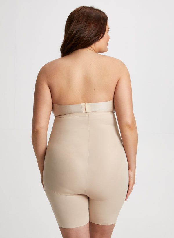 Laura Naomi & Nicole - High-Waist Shaping Shorts - Plus