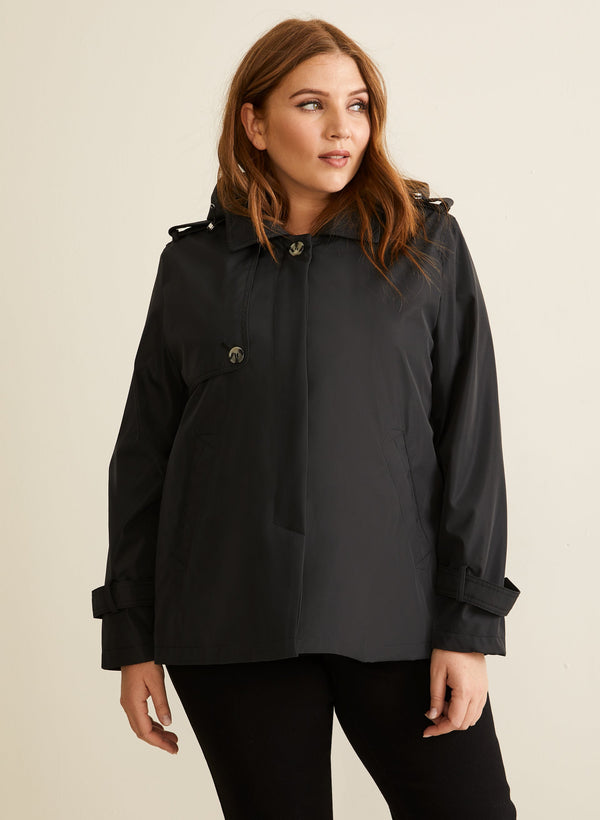laura Novelti - Hooded A-Line Coat