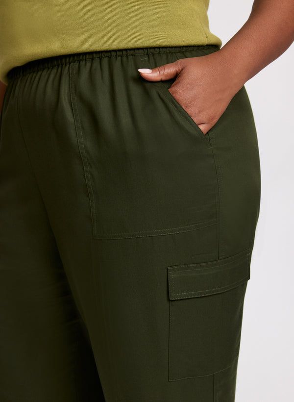 Laura Olivia Cargo Wide-Leg Pants