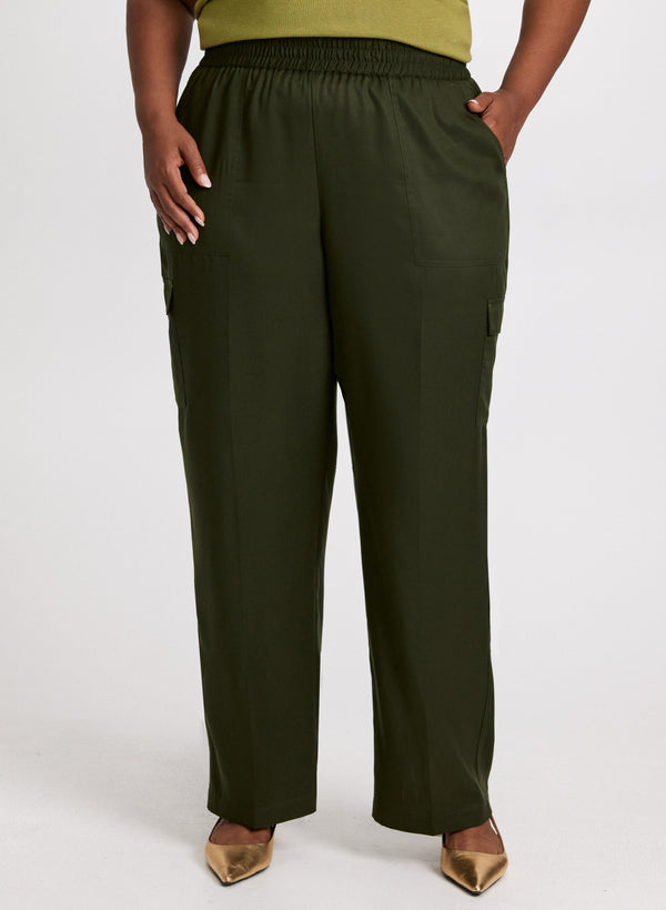 laura Olivia Cargo Wide-Leg Pants