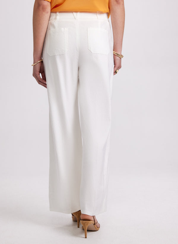 Laura Olivia Linen-Blend Pants