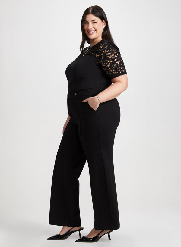 Laura Olivia Ponte De Roma Wide-Leg Pants