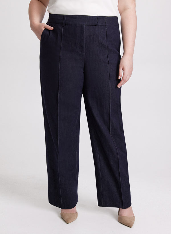 laura Olivia Pull-On Denim Pants