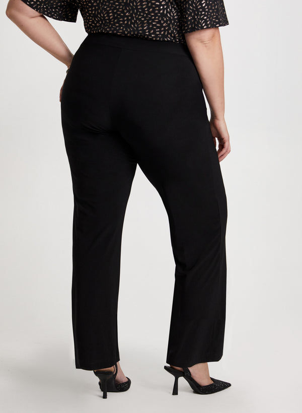 Laura Olivia Pull-On Wide-Leg Pants - Short