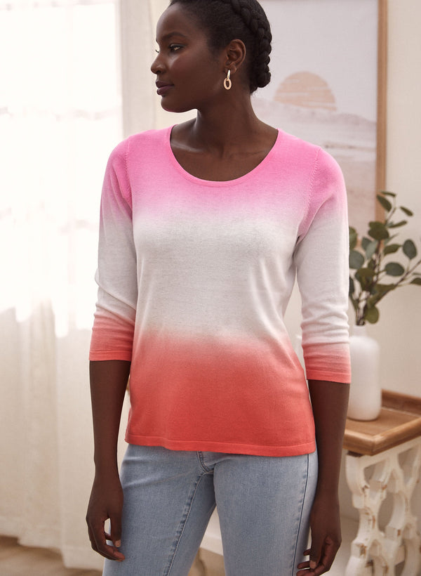 laura Ombré Dip Dye Sweater