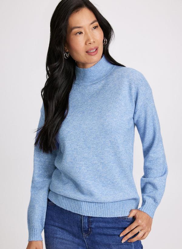Laura Ombre Mock Neck Knit Sweater