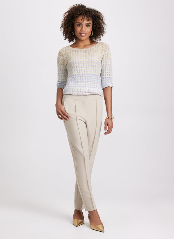 Laura Ombre Open Knit Sweater