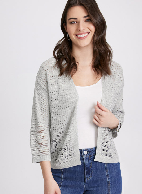 laura Open Knit Cardigan