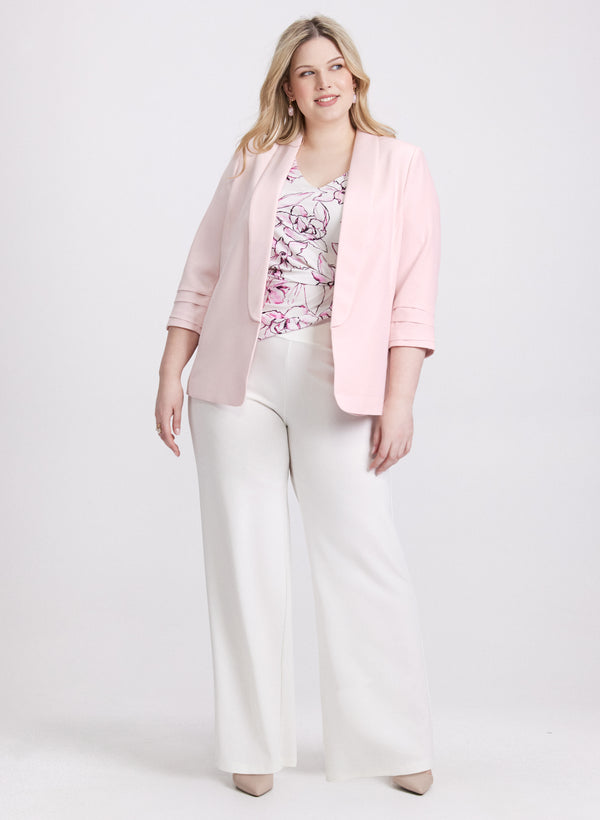 laura Open Twill Jacket & Olivia Wide-Leg Pants