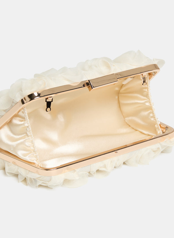 Laura Organza Flower Clutch