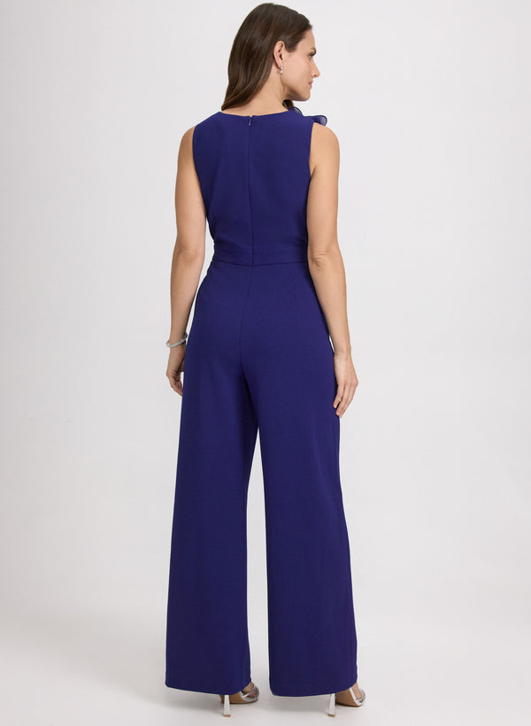 Laura Organza Ruffle Detail Jumpsuit