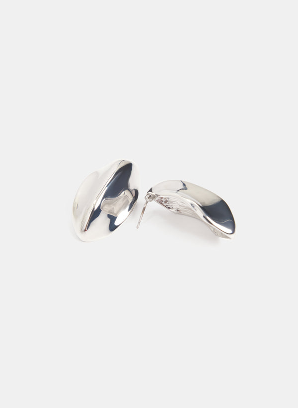 Laura Oval Button Earrings