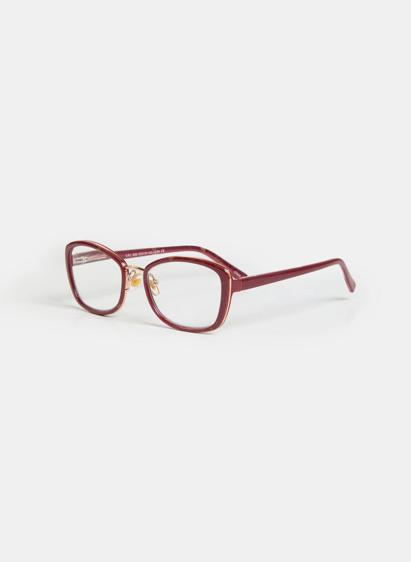 Laura Oval Metallic Detail Reading Glasses