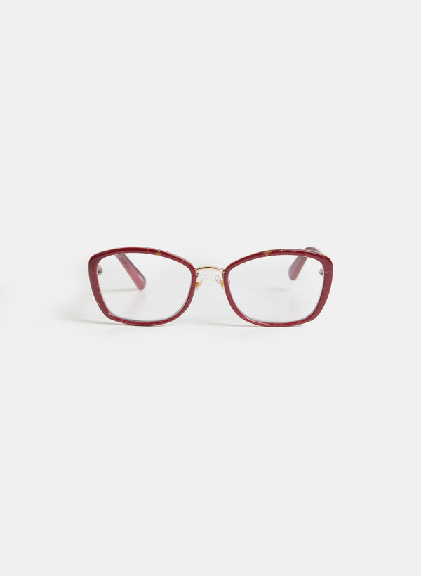 laura Oval Metallic Detail Reading Glasses