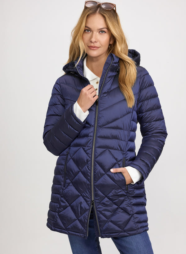 laura Packable Quilted Coat