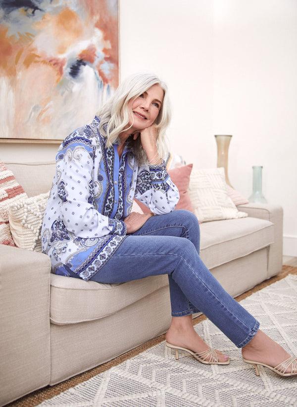 Laura Paisley Print Blouse
