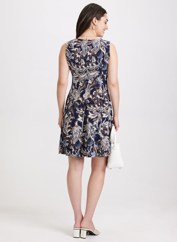 Laura Paisley Print Dress