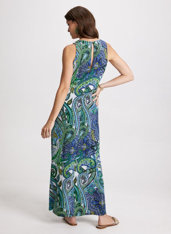 Laura Paisley Print Maxi Dress