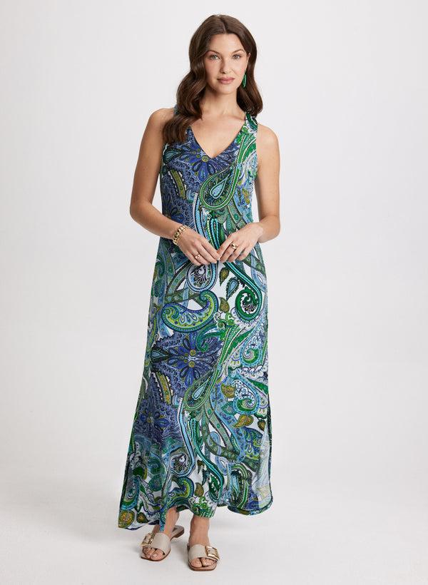 laura Paisley Print Maxi Dress