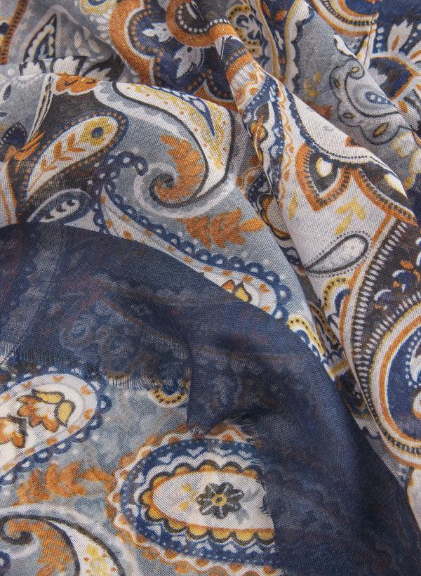 Laura Paisley Print Scarf