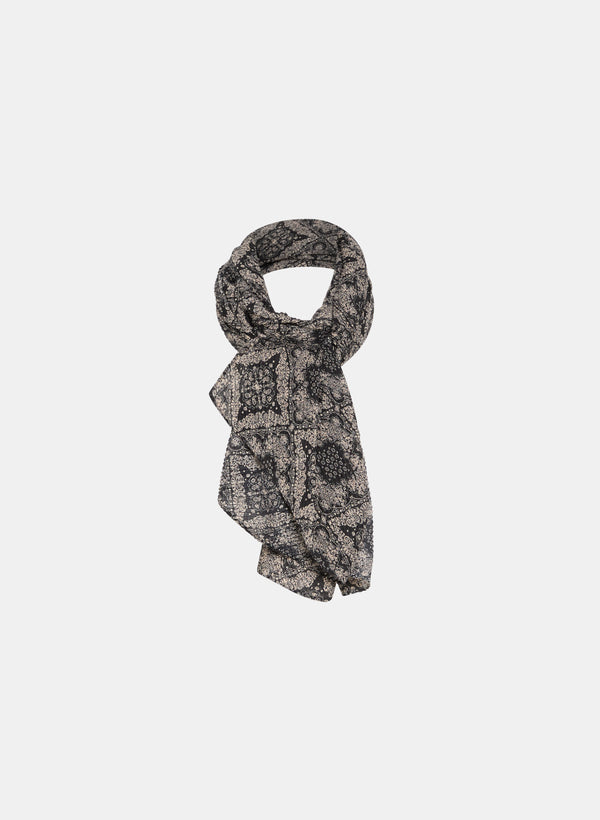 laura Paisley Print Scarf