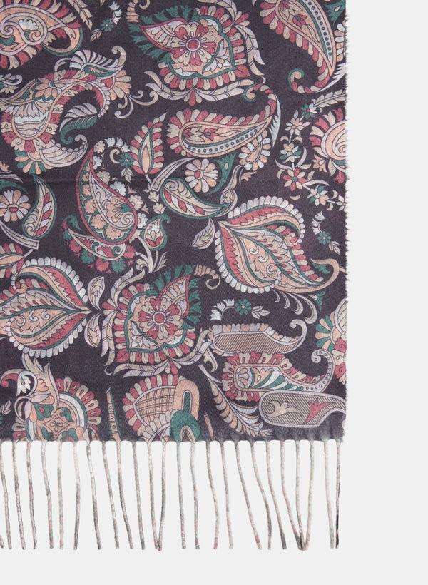 Laura Paisley Print Scarf