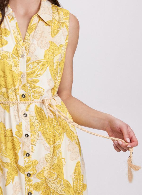 Laura Paisley Print Shirt Dress