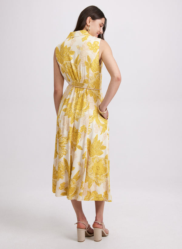 Laura Paisley Print Shirt Dress