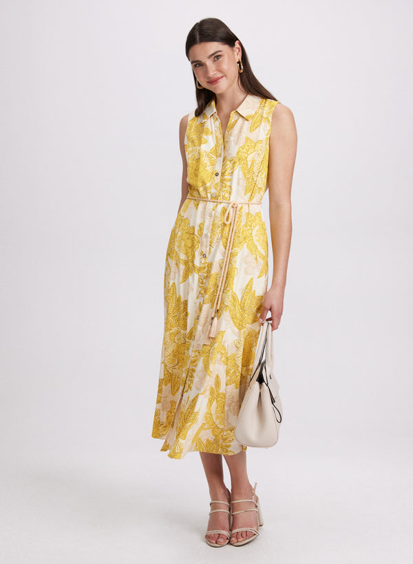 laura Paisley Print Shirt Dress