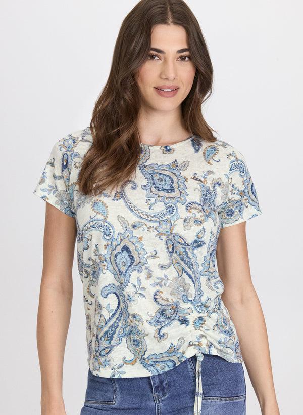 laura Paisley Print T-Shirt