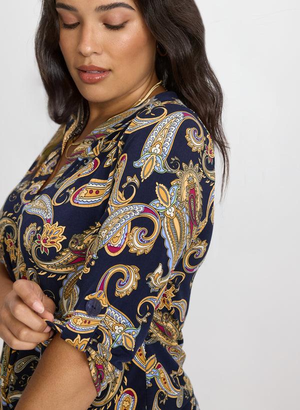 Laura Paisley Print Top