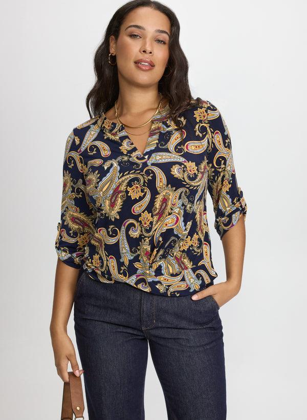 laura Paisley Print Top