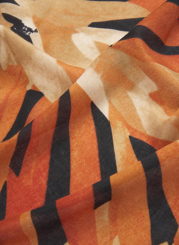 Laura Palm Print Scarf