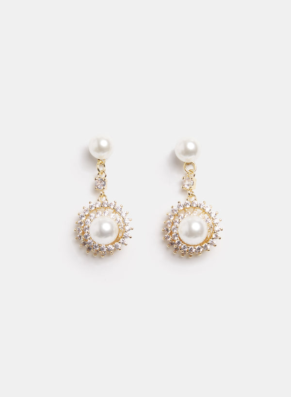 laura Pearl Drop Earrings