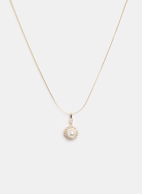 laura Pearl Pendant Necklace