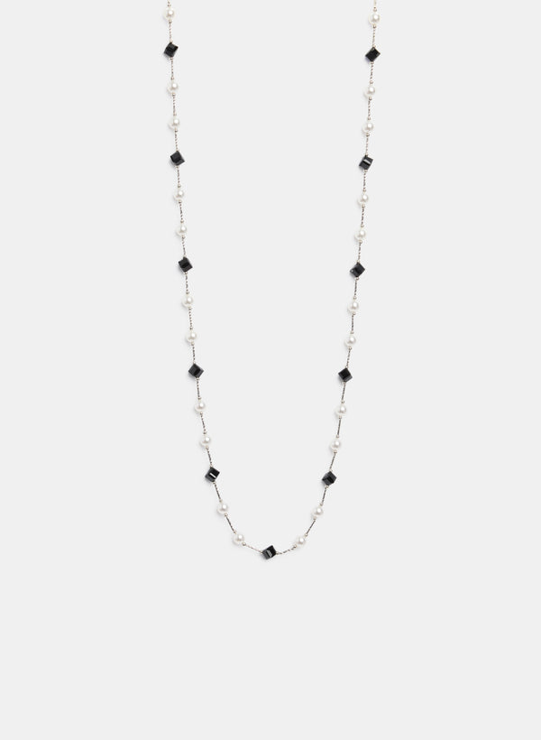 laura Pearl & Stone Necklace