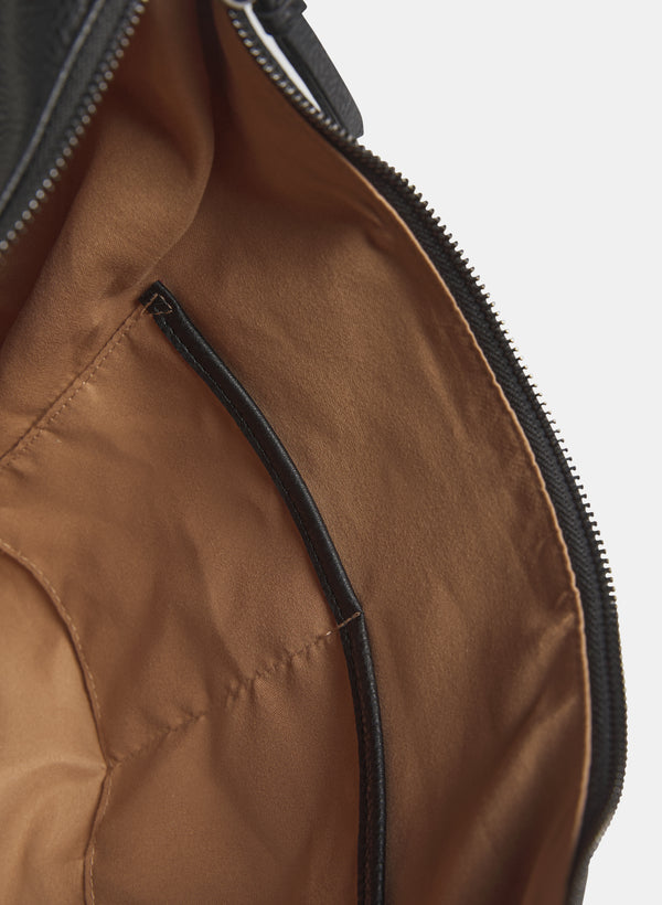 Laura Pebble Grain Bucket Handbag