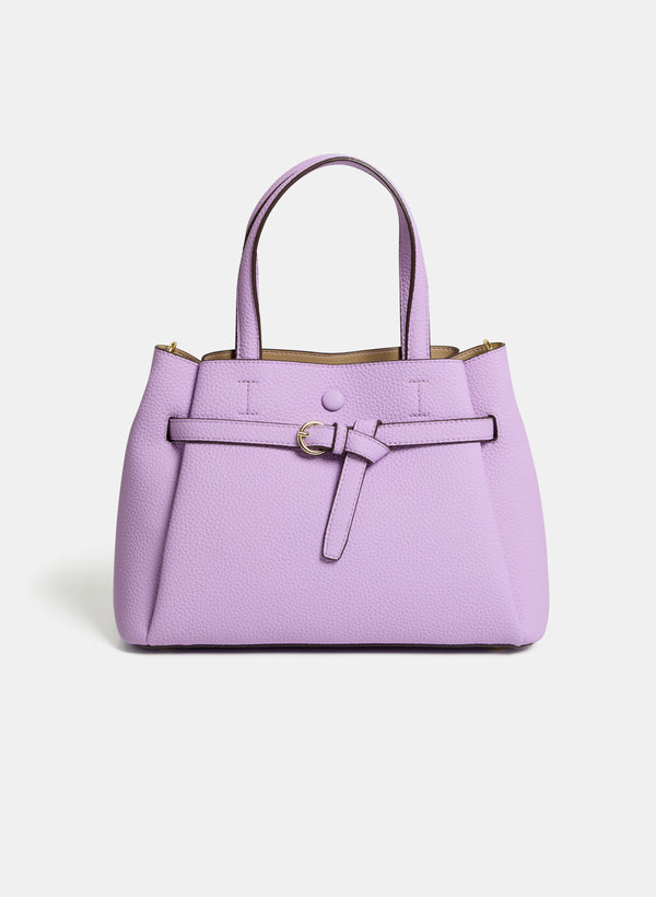 laura Pebble Grain Handbag