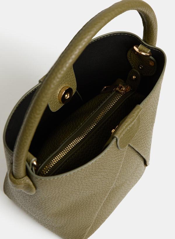Laura Pebbled Bucket Bag