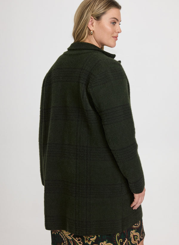 Laura Plaid Coatigan