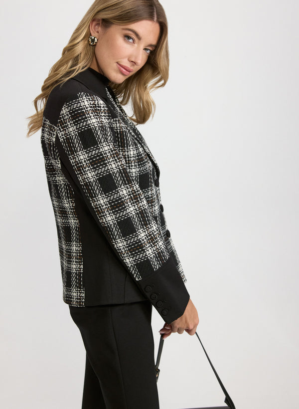 Laura Plaid Tweed Jacket